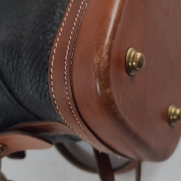 Dooney & Bourke All Weather Leather Norfolk Case Shoulder Bag /Satchel - Black - Picture 14 of 17